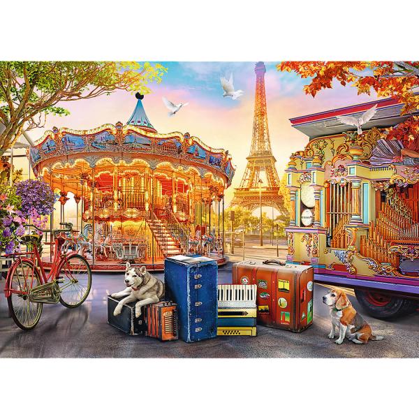 Puzzle 500 pièces : Vacances à Paris - Trefl-37426