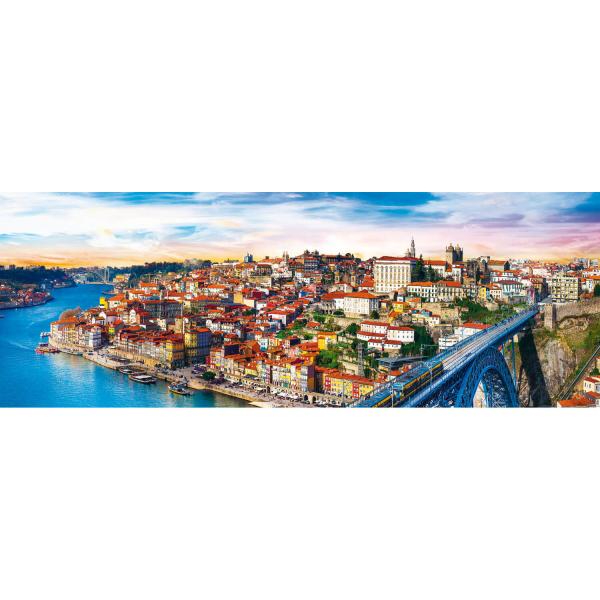Puzzle 500 pièces panoramique : Porto, Portugal - Trefl-29502