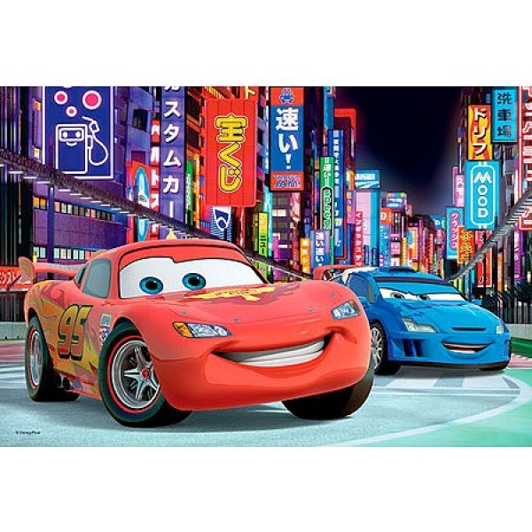 Puzzle 100 pièces - Cars 2 : Tokyo by night - Trefl-16161