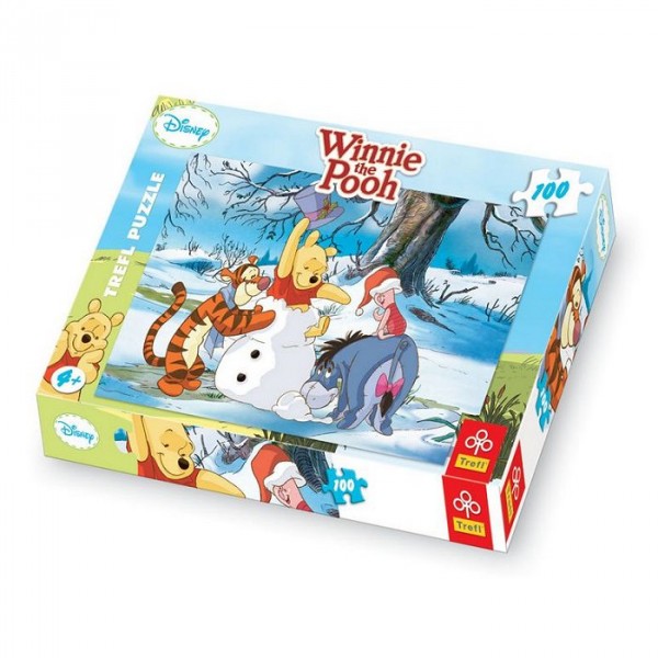 Puzzle 100 pièces - Winnie l'ourson : C'est chouette l'hiver - Trefl-16163