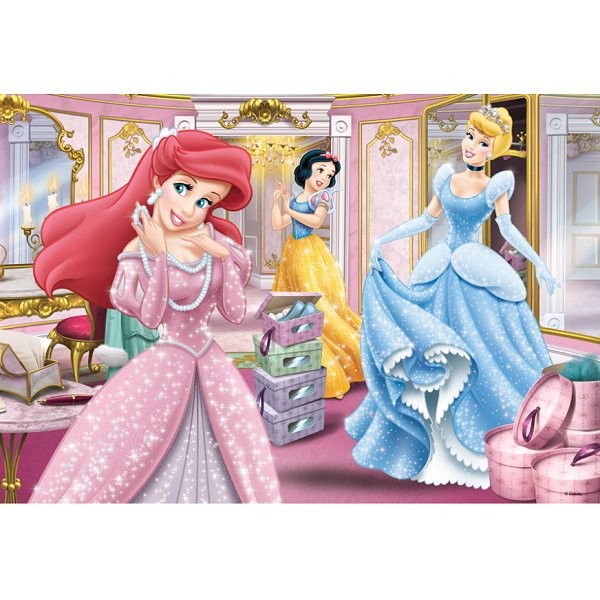 Puzzle 100 pièces - Princesses Disney : Prêtes pour le gala - Trefl-16186