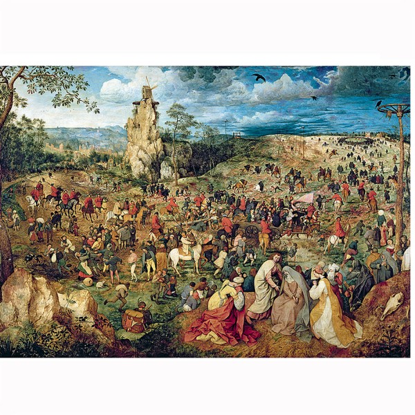 Puzzle 1000 pièces : Art Brueghel : La montée au calvaire - Trefl-10292
