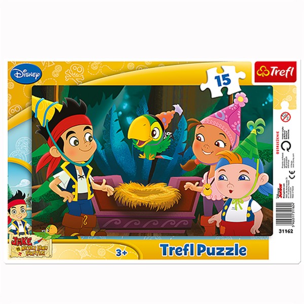 Puzzle 15 pièces : Jake et les pirates : Vivre de nouvelles aventures - Trefl-31162