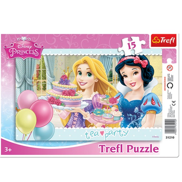 Puzzle 15 pièces Princesses Disney : Tea time - Trefl-31210