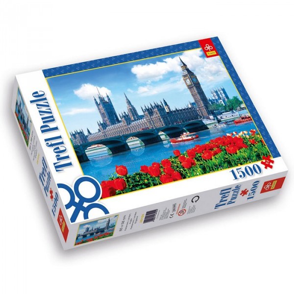 Puzzle 1500 pièces - Le parlement de Londres - Trefl-26104