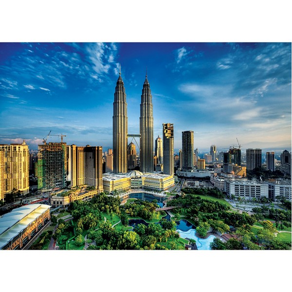 Puzzle 2000 pièces : Petronas Twin Towers - Trefl-27075