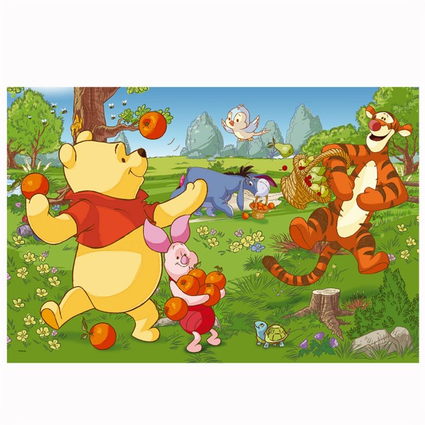 Puzzle 24 pièces : Winnie l'ourson et ses amis dans le verger - Trefl-14136