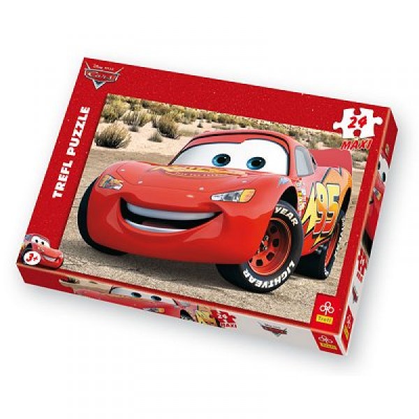 Puzzle 24 pièces - Cars : Flash Mc Queen - Trefl-14082