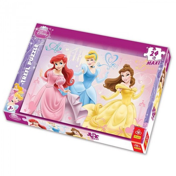 Puzzle 24 pièces maxi - Les Princesses Disney - Trefl-14125