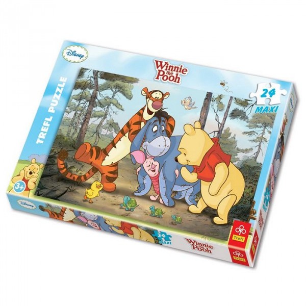 Puzzle 24 pièces maxi - Winnie l'ourson et ses amis - Trefl-14124