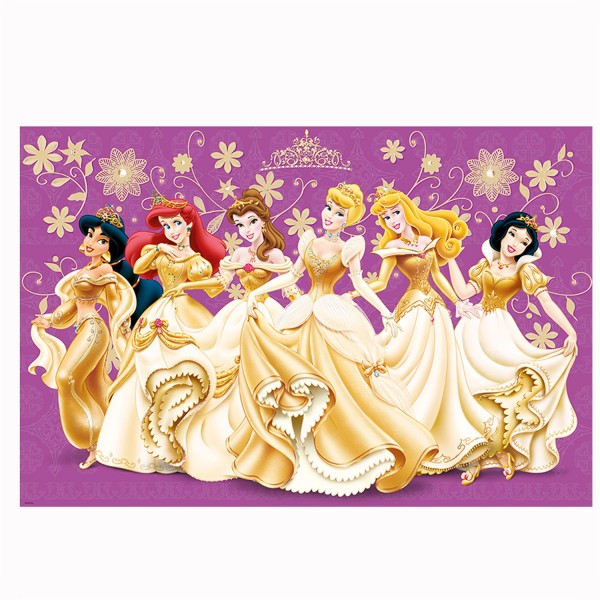 Puzzle 24 pièces maxi : Les princesses Disney en tenue de bal - Trefl-14087