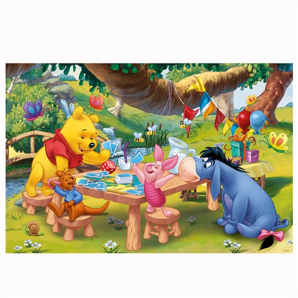Puzzle 260 pièces : Winnie l'ourson et ses amis jouent aux cartes - Trefl-13142