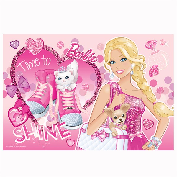 Puzzle 50 pièces Glam Puzzle : Barbie - Trefl-14805