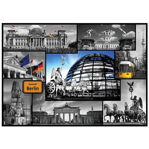 Puzzle 500 pièces : Collage Berlin, Allemagne - Trefl-37171