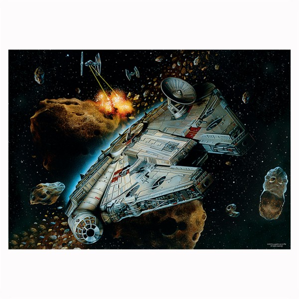 Puzzle 500 pièces : Star Wars, Falcon Millenium - Trefl-37186