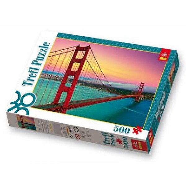 Puzzle 500 pièces - Golden Gates Bridge, San Francisco - Trefl-37104