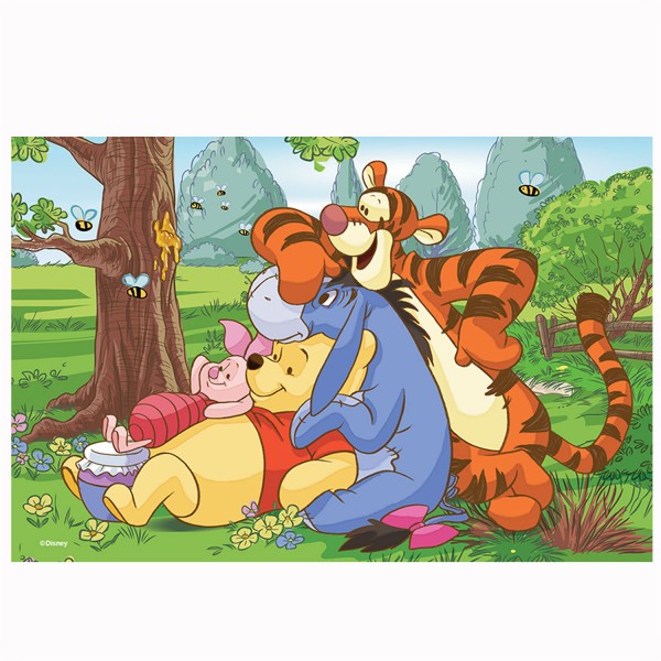 Puzzle 54 pièces Mini Disney : Winnie l'ourson et ses amis - Trefl-54106-19395