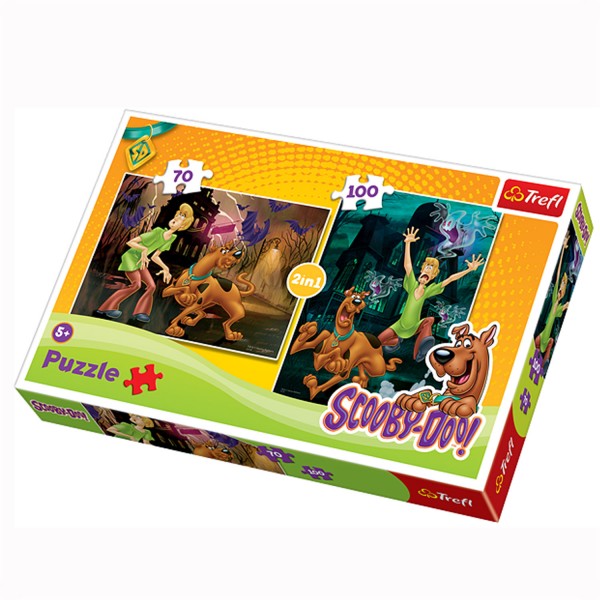 Puzzle 70 à 100 pièces : 2 puzzles : Scooby Doo - Trefl-34144