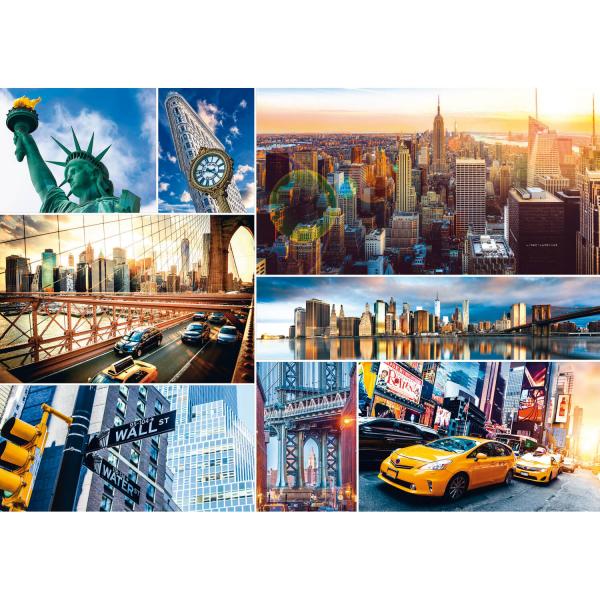 Puzzle mit 4000 Teilen: New York - Collage - Trefl-45006