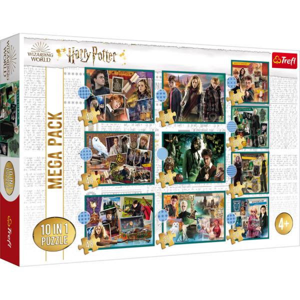 Puzzles de 20 à 48 pièces : 10 puzzles : Dans le monde de Harry Potter - Trefl-90392