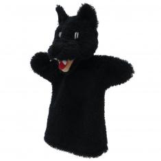 Marionnette Loup Noir 28 cm