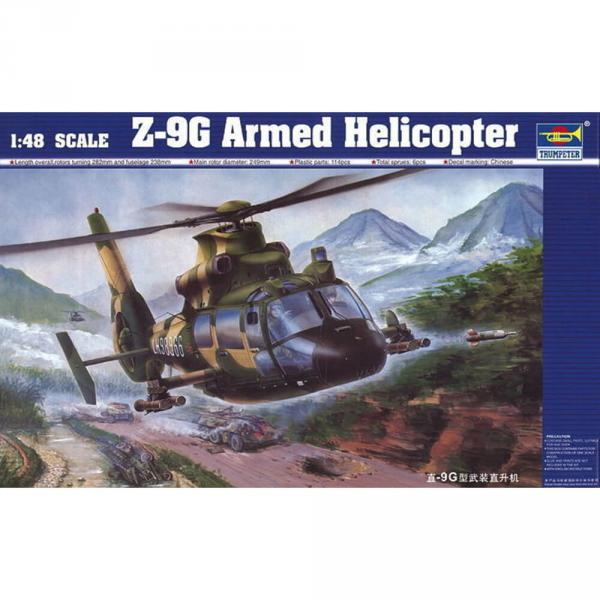 Maquette Hélicoptère : Z-9 G Bewaffneter  - Trumpeter-TR02802
