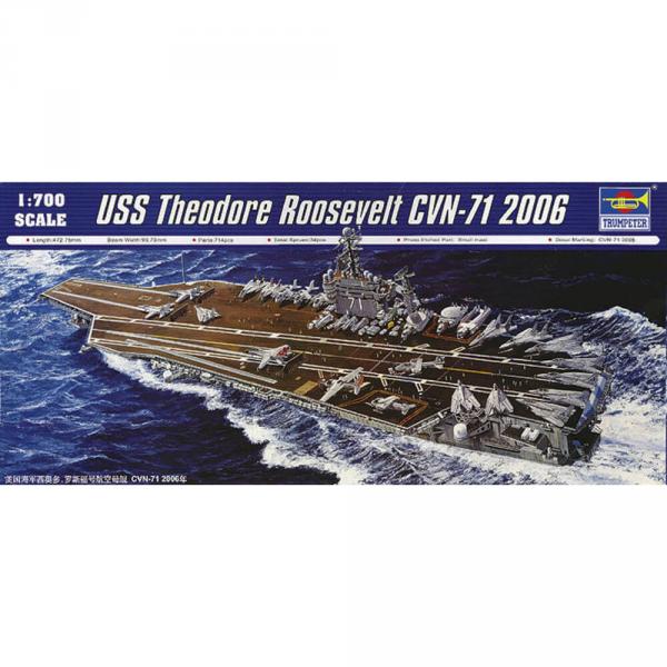 Maquette bateau : USS Theodore Roosevelt CVN-71 2006 - Trumpeter-TR05754