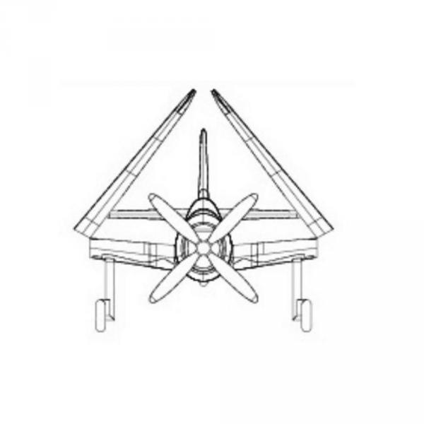 Maquettes avions : Set de 4 mini avions SB2C HELLDIVER (Pre-peints) - Trumpeter-TR06407