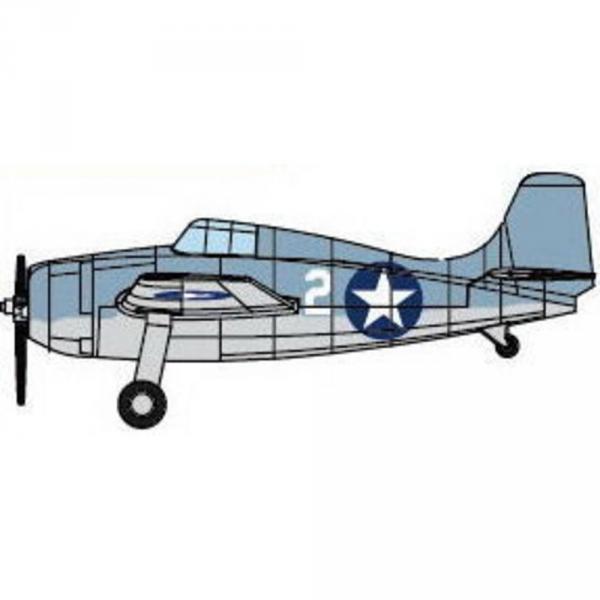 Maquettes avions : Set de 4 mini avions F4F-4 WILDCAT  - Trumpeter-TR06402