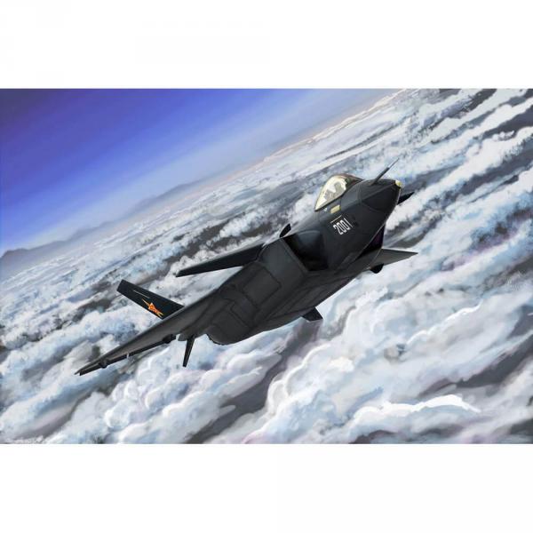 Maquette avions : Avion chinois J-20 Mighty Dragon  - Trumpeter-TR03923