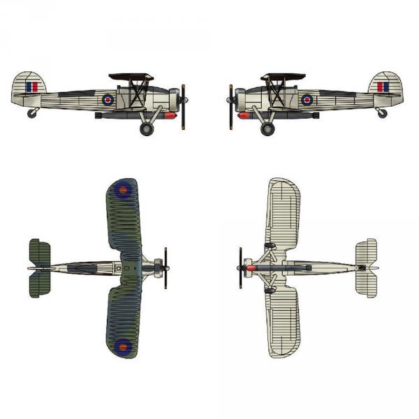 Maquettes avions : Set mini avions Fairey Swordfish  - Trumpeter-TR06274
