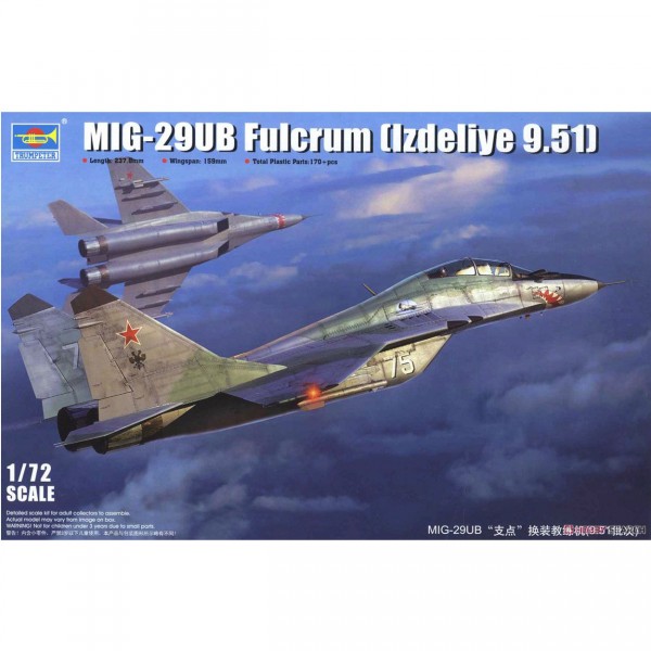 Maquette avion : MIG-29UB FULCRUM (Izdeliye 9-51) - Trumpeter-TR01677