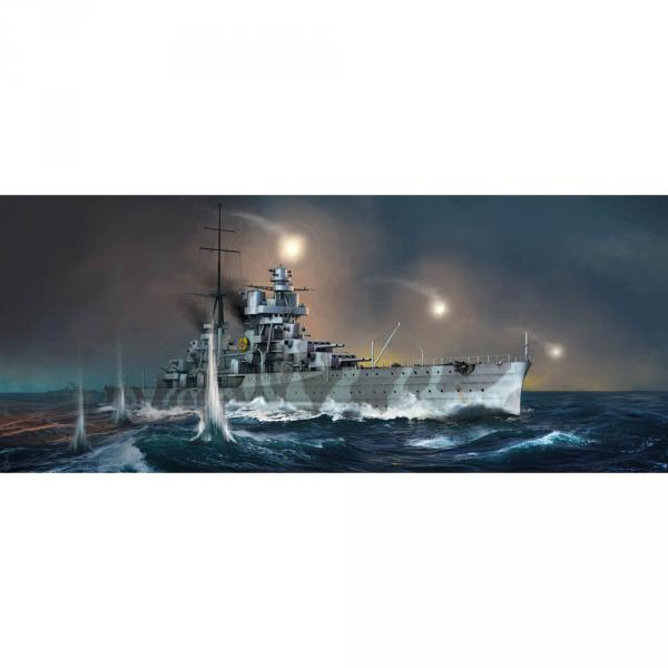 Maquette bateau : Croiseur lourd italien Fiume - Trumpeter-TR05348