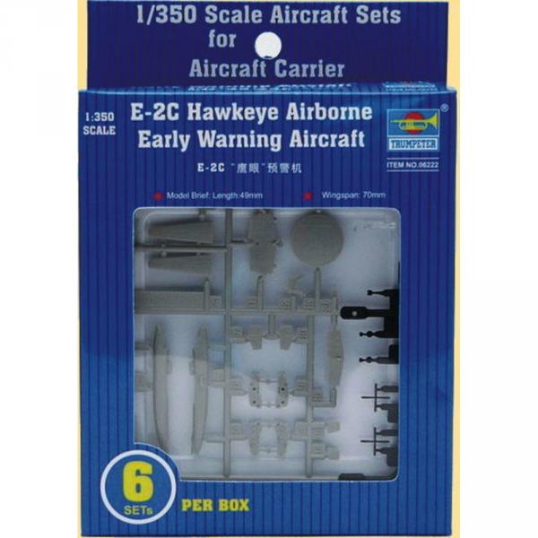 Maquette avions : Set 6 mini avions Grumman E-2C Hawkeye  - Trumpeter-TR06222