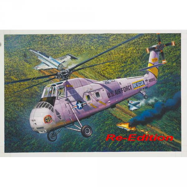 Maquette hélicoptère : HH-34J USAF Combat Rescue - Re-Edition  - Trumpeter-TR02884