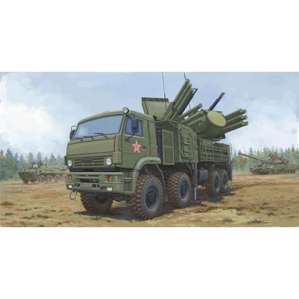 Maquette véhicule militaire : Véhicule de combat russe 72V6E4 96K6 Pantsir-S1 ADMGS - Trumpeter-TR01060