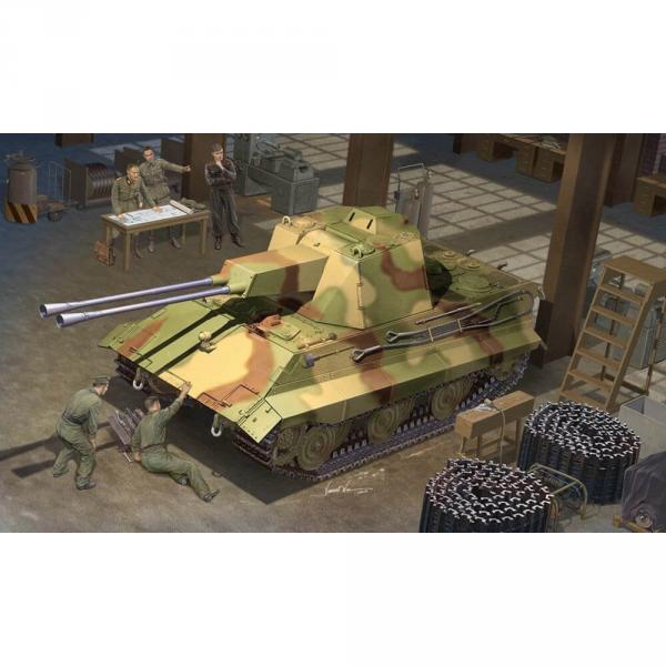 Maquette char : German E-50 Flakpanzer  - Trumpeter-TR01537