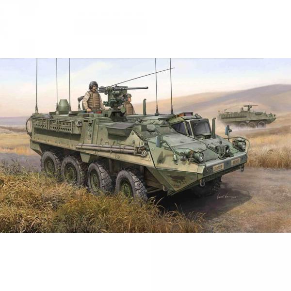Maquette véhicule militaire : Véhicule de commandement M1130 Stryker - Trumpeter-TR00397