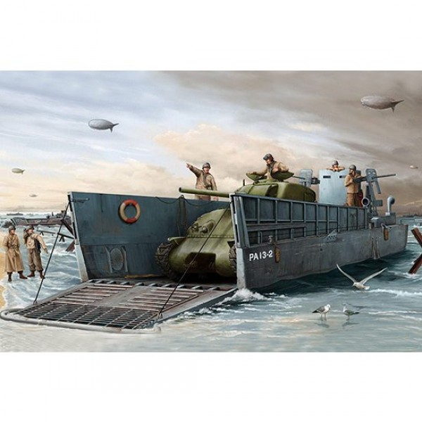 Maquette bateau : Barge de débarquement US LCM(3) 1944 - Trumpeter-TR00347