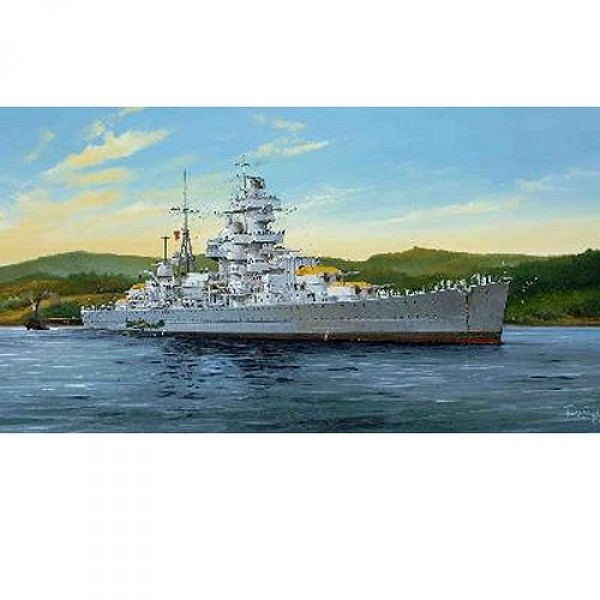 Maquette bateau : Croiseur de bataille allemand Admiral Hipper 1941 - Trumpeter-TR05317