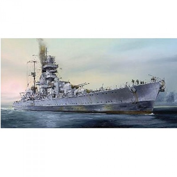 Maquette bateau : Croiseur de bataille allemand Prinz Eugen 1945 - Trumpeter-TR05767