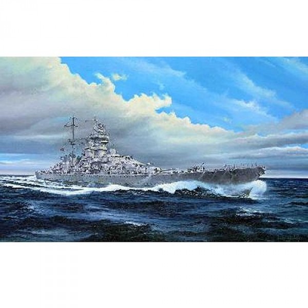 Maquette bateau : Croiseur de bataille allemand Prinz Eugen 1945 - Trumpeter-TR05313