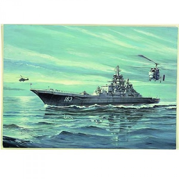 Maquette bateau : Croiseur de bataille USSR P.Velikiy - Trumpeter-TR05710