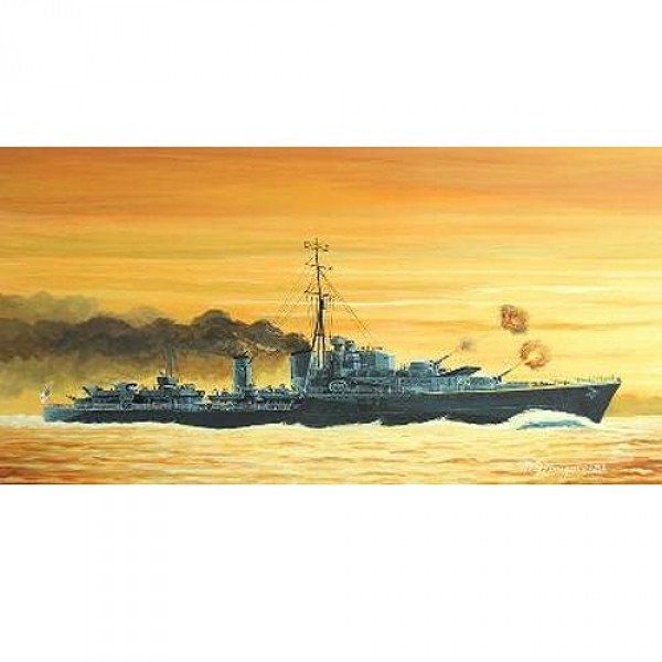 Maquette bateau : Destroyer anglais HMS Eskimo classe Tribal (F75) 1941 - Trumpeter-TR05757
