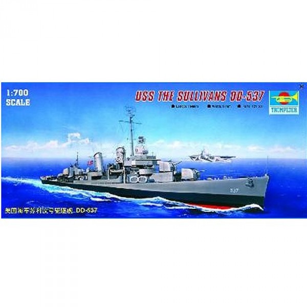 Maquette bateau : Destroyer USS DD-537 The Sullivans - Trumpeter-TR05731