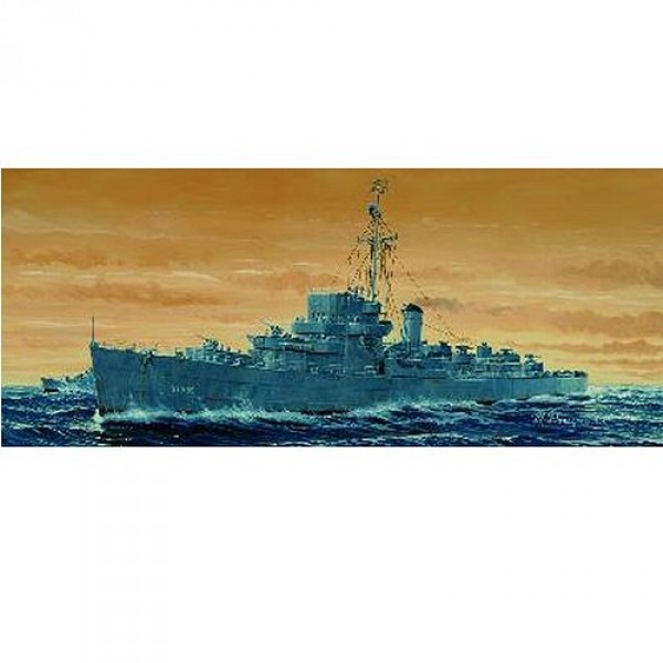 Maquette bateau : Escorteur USS DE-635 England 1943 - Trumpeter-TR05305