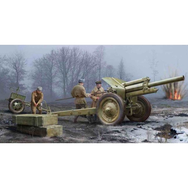 Maquette Accessoires Militaires : Canon Howitzer soviétique de 122mm 1938 M-30 - Trumpeter-TR02343