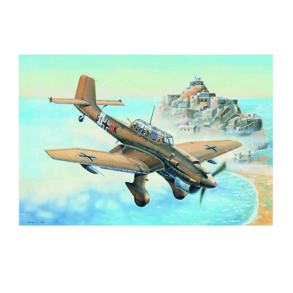 Maquette Avion : Junkers JU-87R Stuka - Trumpeter-TR03216