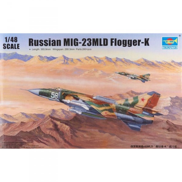 Maquette Avion Militaire : MIG-23MLD Flogger-K - Trumpeter-TR02856