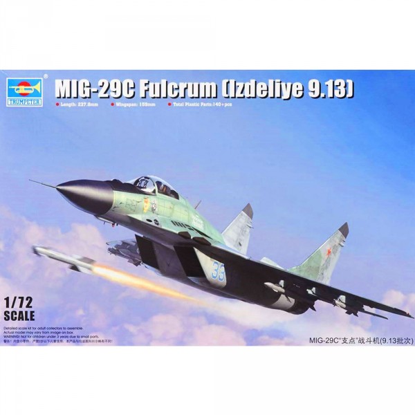 Maquette avion militaire : MIG-29C Fulcrum lzdeliye 9.13 - Trumpeter-TR01675